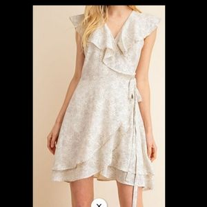 GILLI Polka Dot Wrap Dress Sz. L